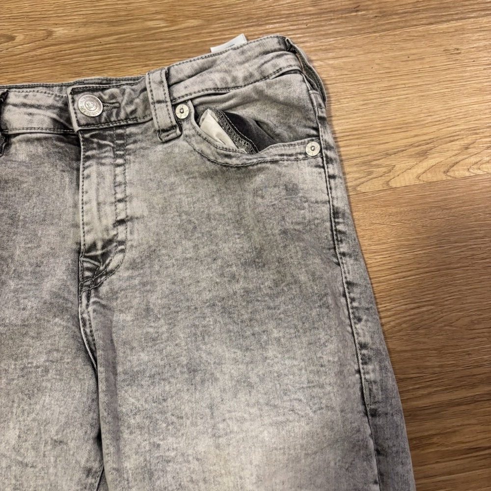 True Religion Jeans Women's 31 Jennie Curvy Mid Rise Skinny Gray Acid Wash Retro - Picture 4 of 16